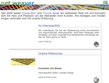 Tablet Screenshot of netweaver.ch